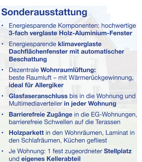 Sonderausstattung Dachgeschosswohnung Kraiburg