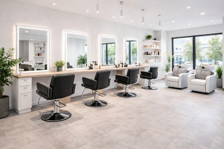 Symbolbild - Fris�r Obing Ladenlokal Friseursalon mit 6 Bedienpl�tzen - etablierter Standort sucht Neuausrichtung
