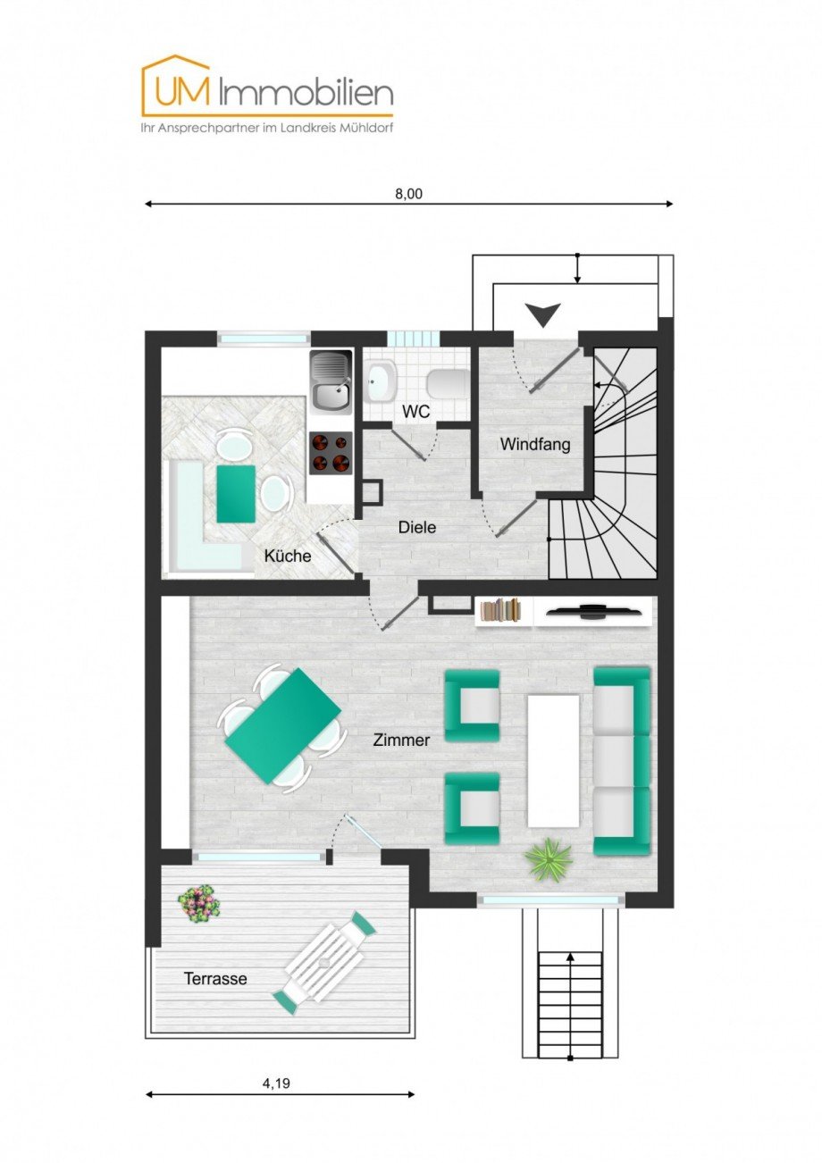EG Reihenmittelhaus Teising