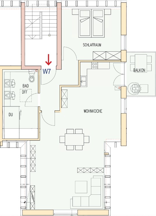 WE 7 Dachgeschosswohnung Kraiburg