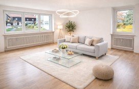 Hauptbild 3-Zi. Erdgeschoss-Wohnung mit Balkon und Bergblick, sofort beziehbar