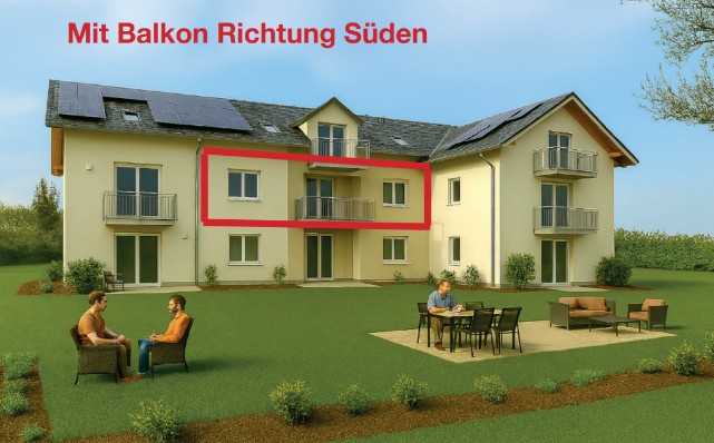 Wohnung 4 mit Balkon Richtung S�den Wohnung Kraiburg