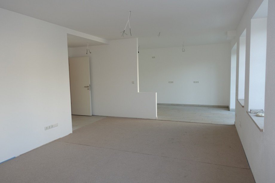 Wohnzimmer, Abtrennung zur K�che Wohnung Wasserburg am Inn