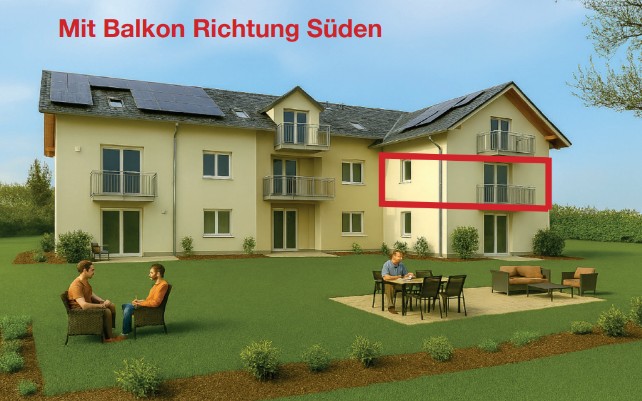 Wohnung 5 mit Balkon Richtung S�den Wohnung Kraiburg
