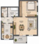 Hauptbild Renditeobjekt: Helle 2,5-Zimmer-Erdgeschosswohnung mit Balkon in Waldkraiburg