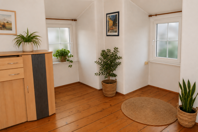 Zimmer 3, KI bearbeitet Bad Endorf Dachgeschosswohnung Gem�tliche teilm�blierte 4 Zi.-Dachgeschosswohnung mit Altbaucharme im Herzen von Bad Endorf