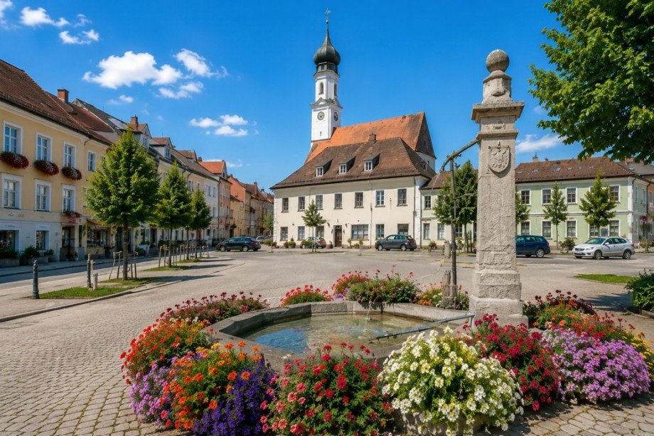Marktplatz Triftern KI generiert Mehrfamilienhaus Triftern