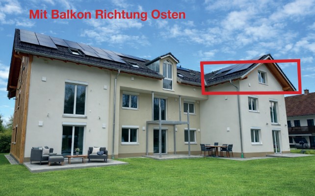 Wohnung 7 mit Balkon Richtung Osten Dachgeschosswohnung Kraiburg
